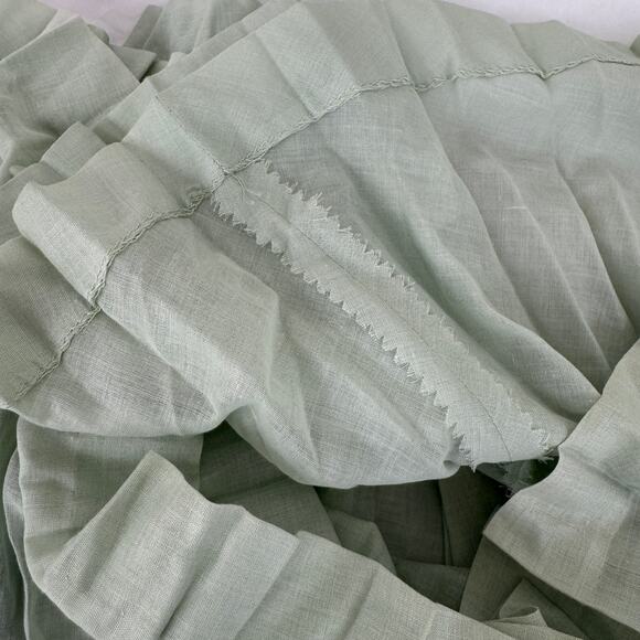 1950s Mint Green Carlye Dress – Lace Bodice & Pleated Skirt – Size XS/S - Picture 8 of 14